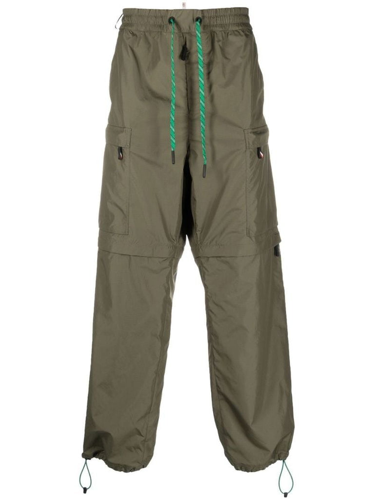 Green Cargo Drawstring Trousers