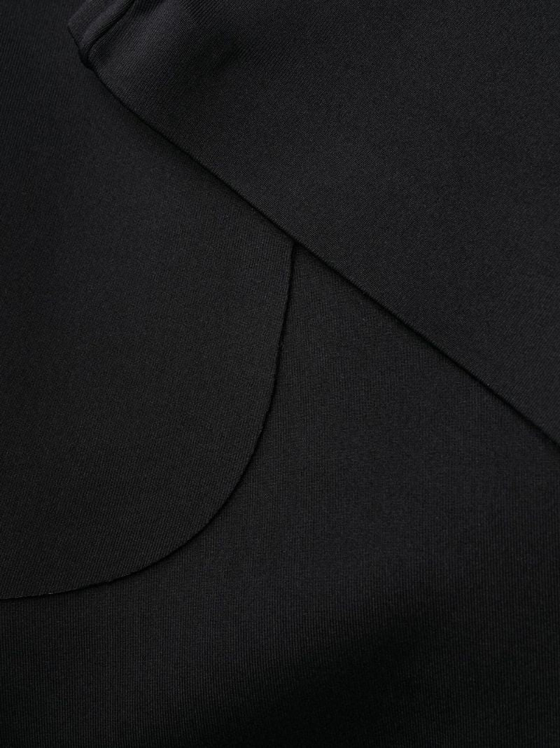 Black Zipped Flared Leggings