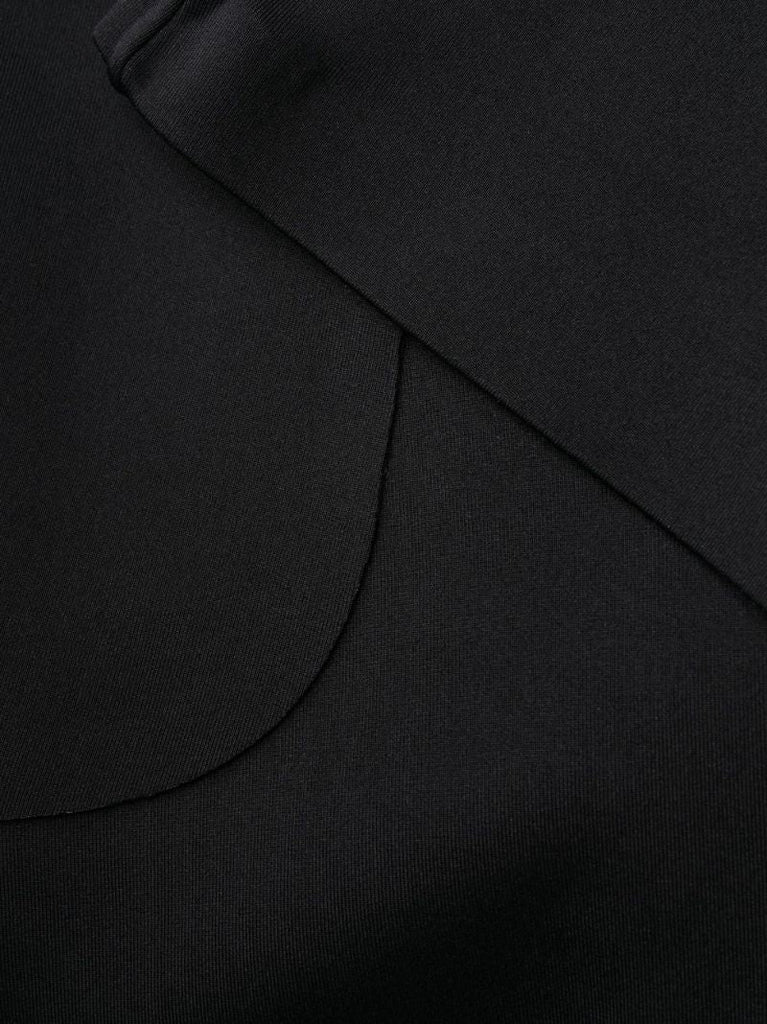 Black Zipped Flared Leggings