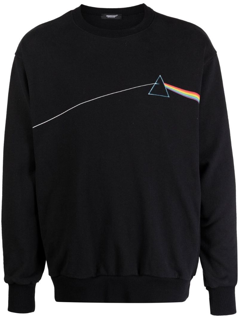 Black Graphic Print Sweatshirt