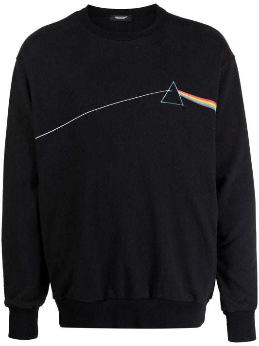 Black Graphic Print Sweatshirt