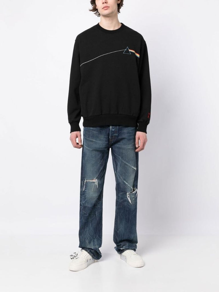 Black Graphic Print Sweatshirt