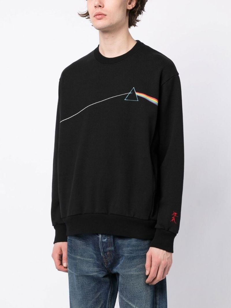 Black Graphic Print Sweatshirt