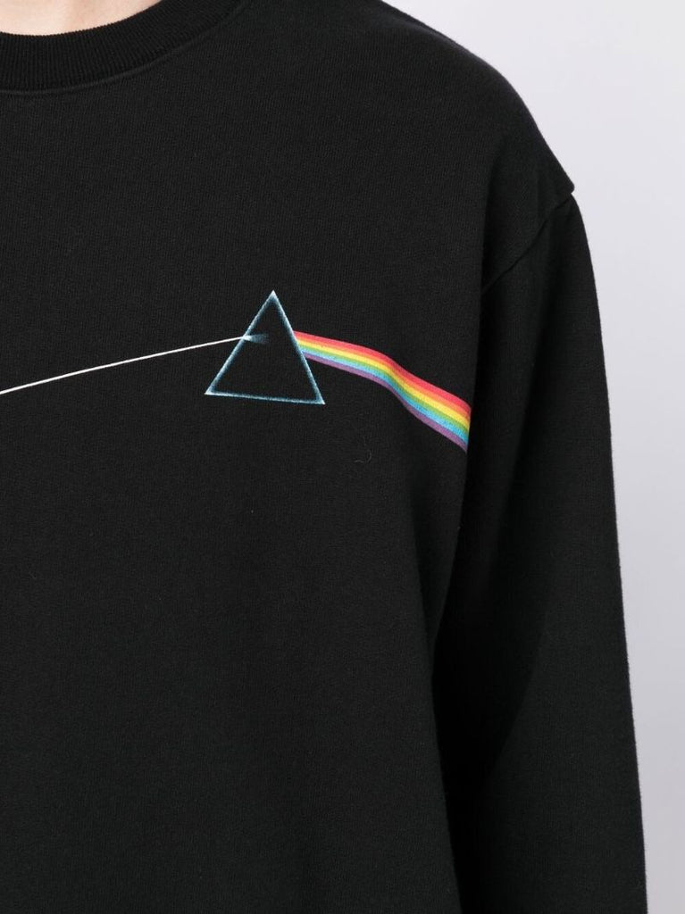 Black Graphic Print Sweatshirt