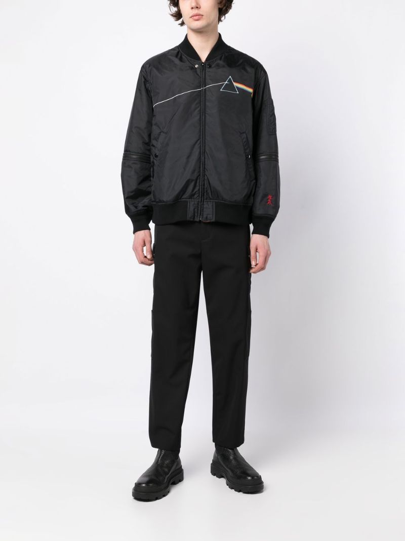 Black the Dark Side of the Moon Bomber Jacket