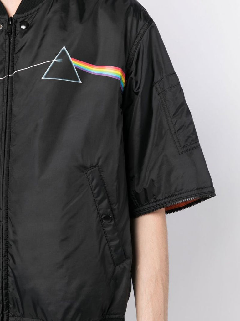 Black the Dark Side of the Moon Bomber Jacket