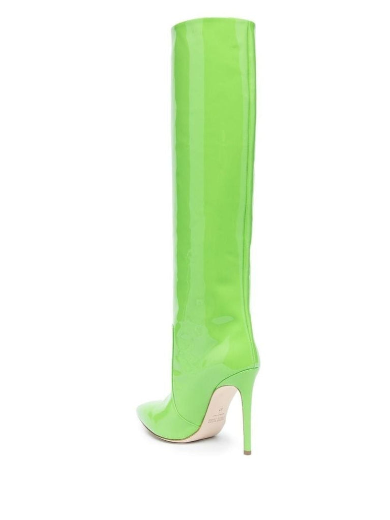 Green Stiletto 105 Knee High Boots