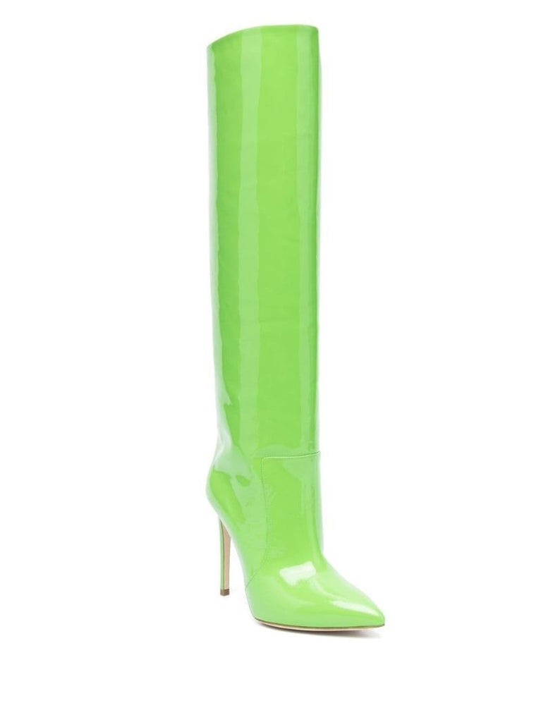 Green Stiletto 105 Knee High Boots