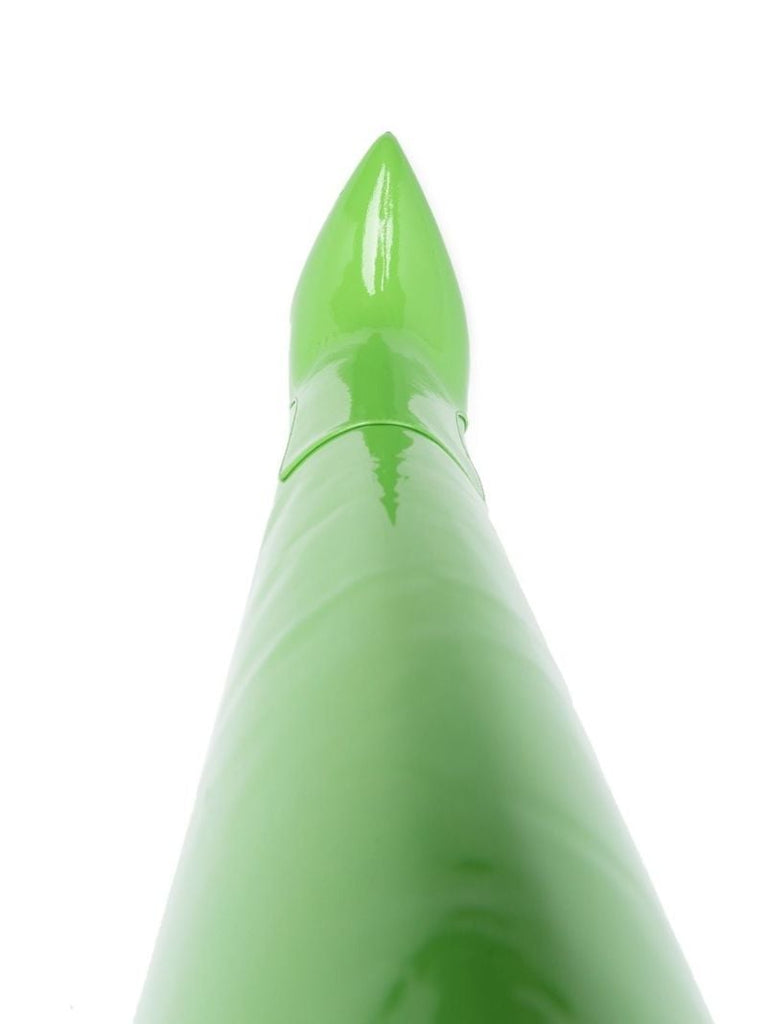 Green Stiletto 105 Knee High Boots