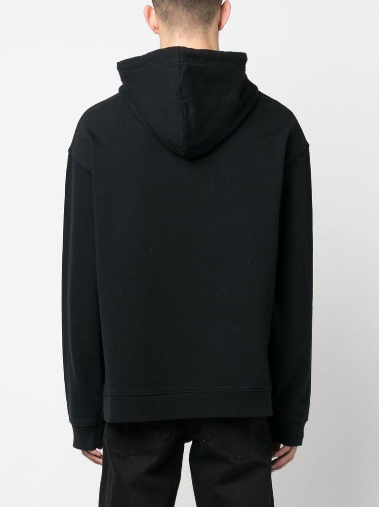 Black Logo Patch Hoodie
