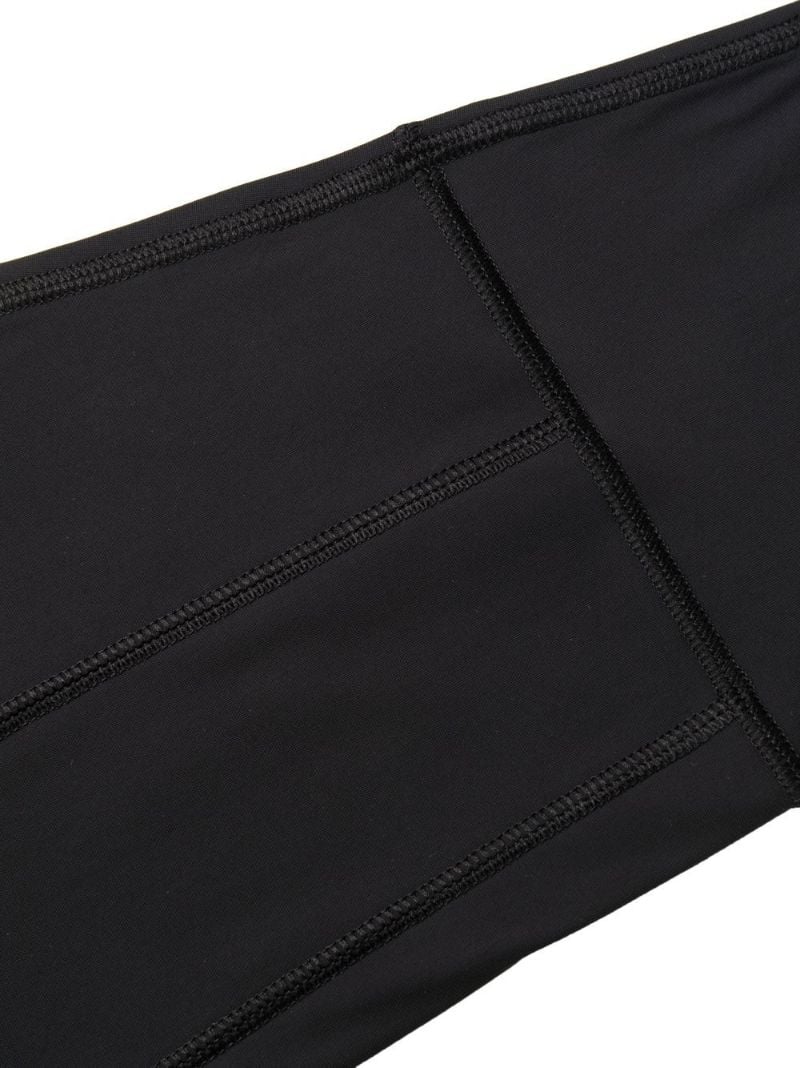 Black Greca Waistband Leggings