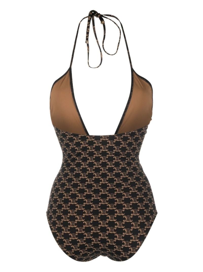 Brown Triomphe Monogram Swimsuit