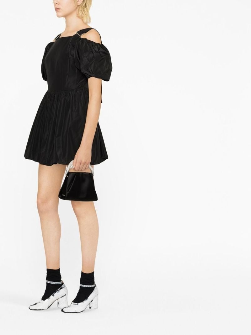 Black Cold-shoulder Mini Dress