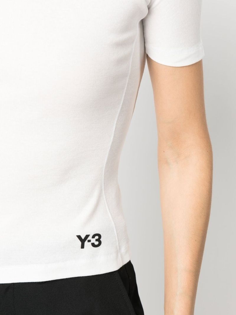 White Logo Print Organic Cotton T-shirt