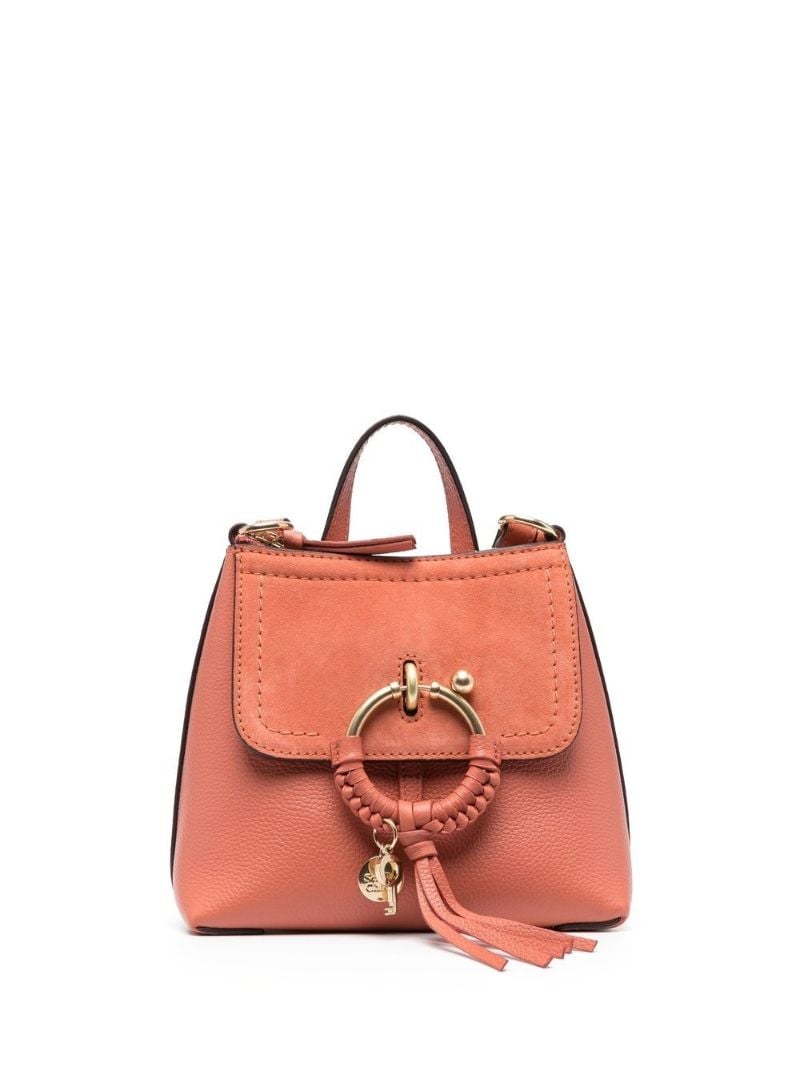 Orange Joan Leather Backpack