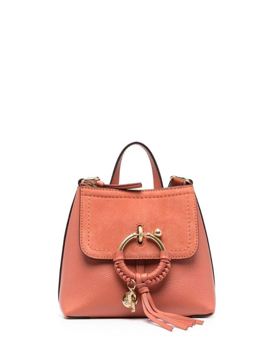Orange Joan Leather Backpack
