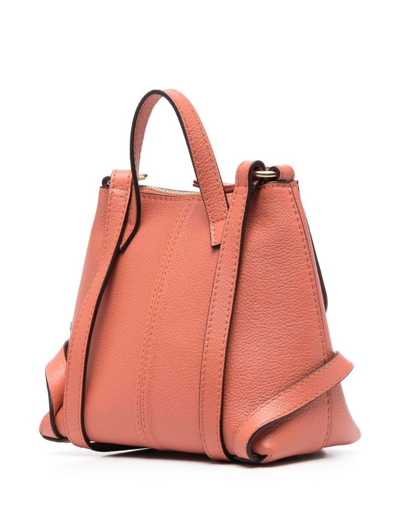 Orange Joan Leather Backpack