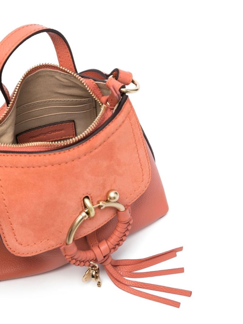 Orange Joan Leather Backpack