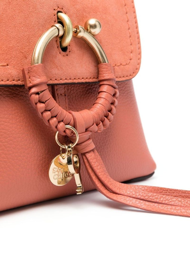 Orange Joan Leather Backpack