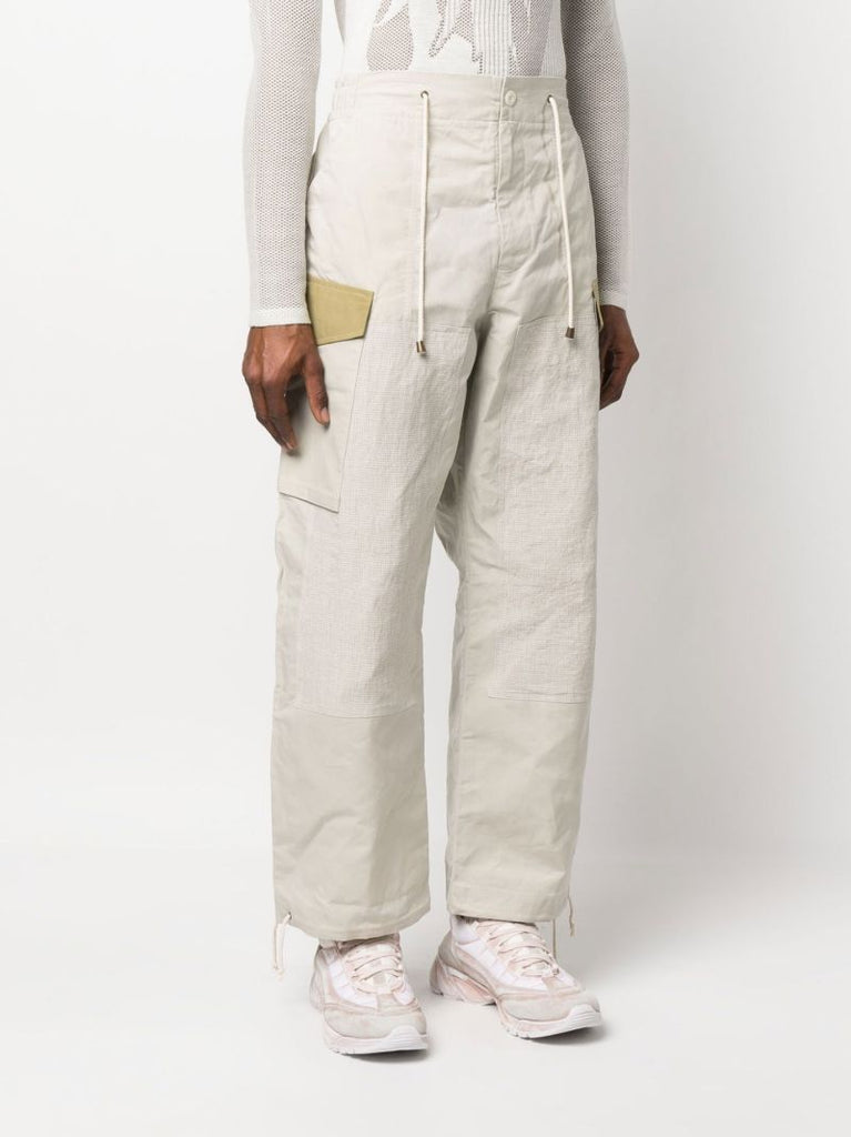 Neutral Straight-leg Cargo Trousers