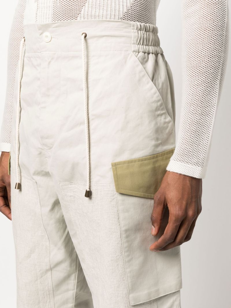 Neutral Straight-leg Cargo Trousers