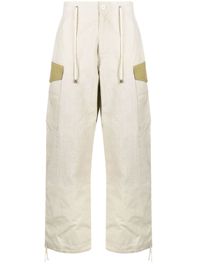 Neutral Straight-leg Cargo Trousers