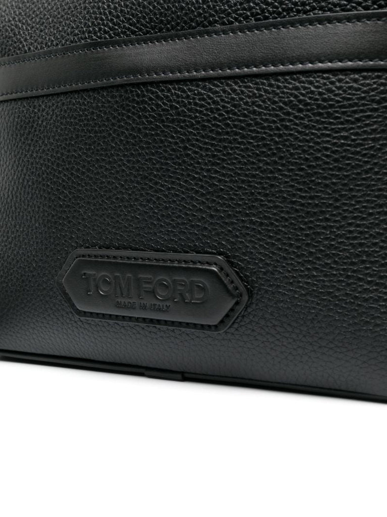 Black Lozenge Patch Messenger Bag