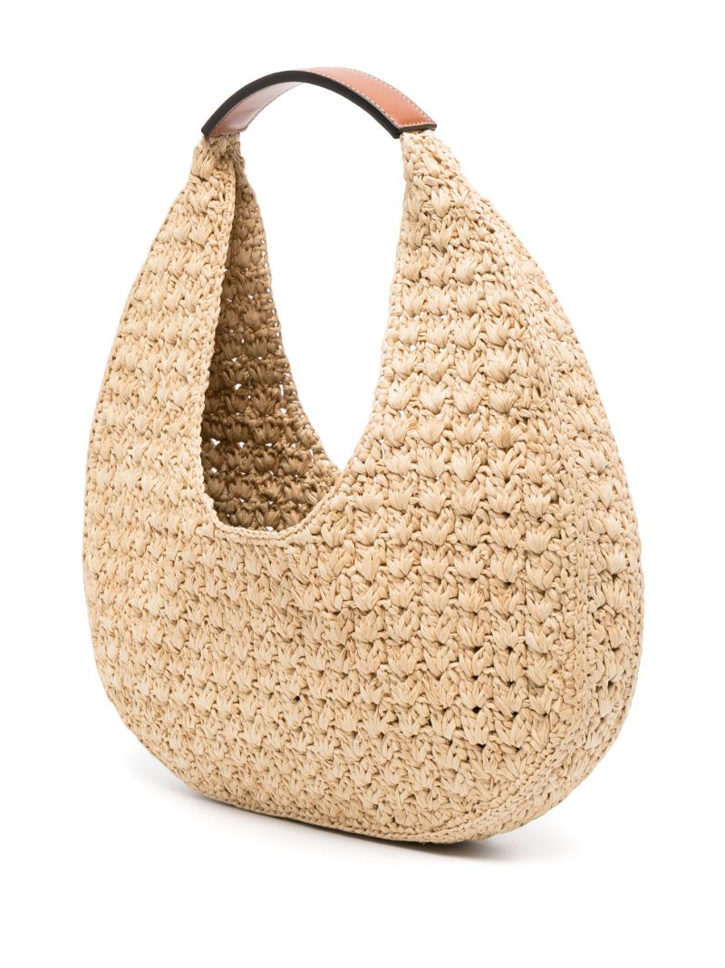 Beige Panier Hobo Tote Bag