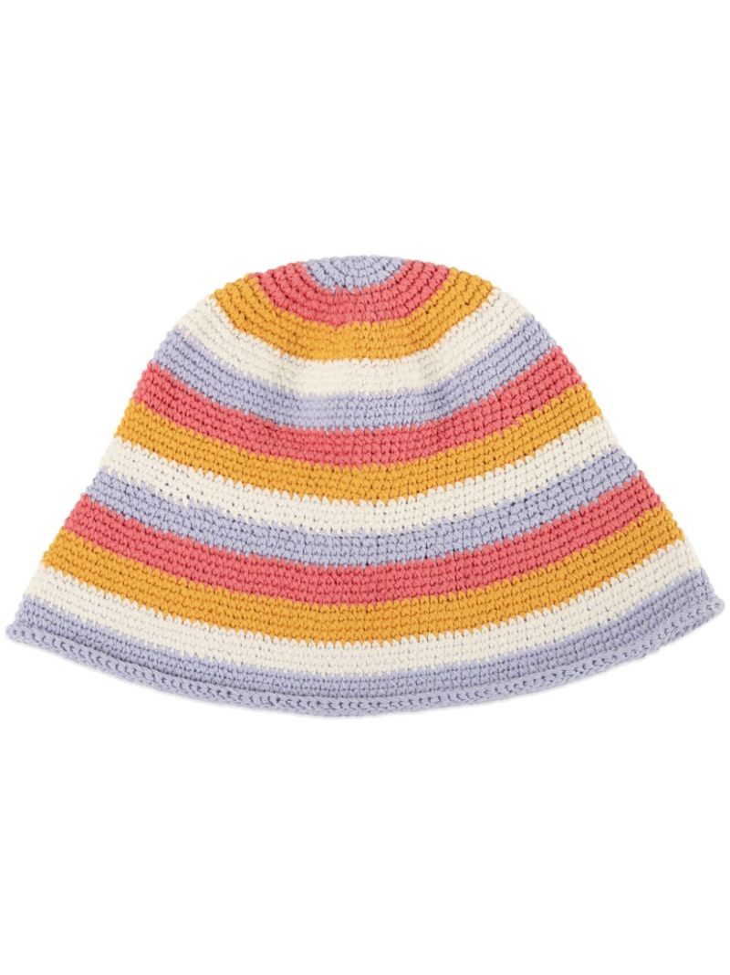 Multicolour Island Striped Cotton Bucket Hat