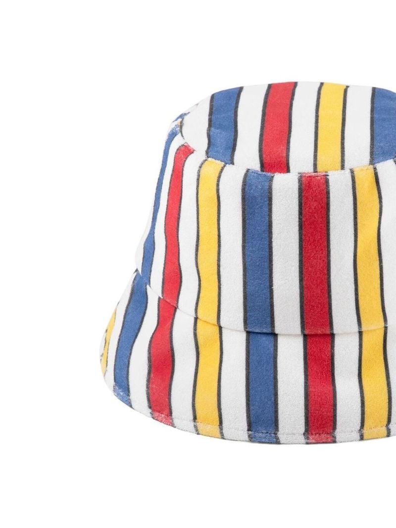 Multicolour Shore Striped Cotton Bucket Hat