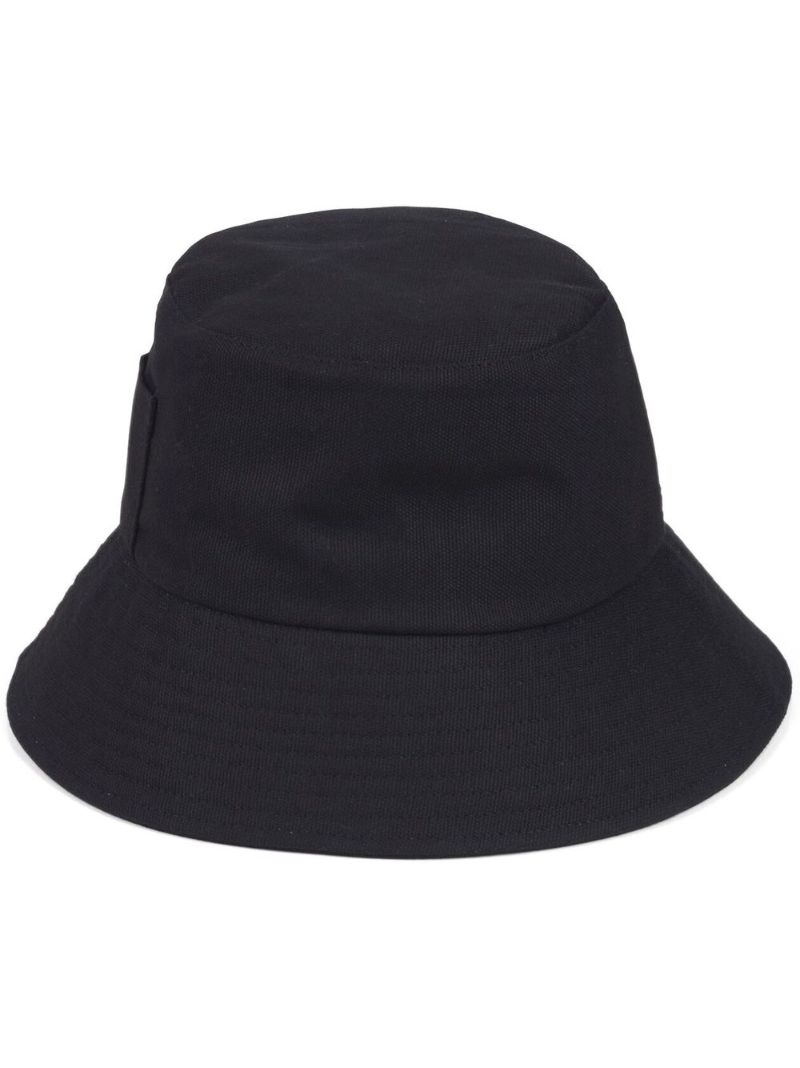 Black Wave Cotton Bucket Hat