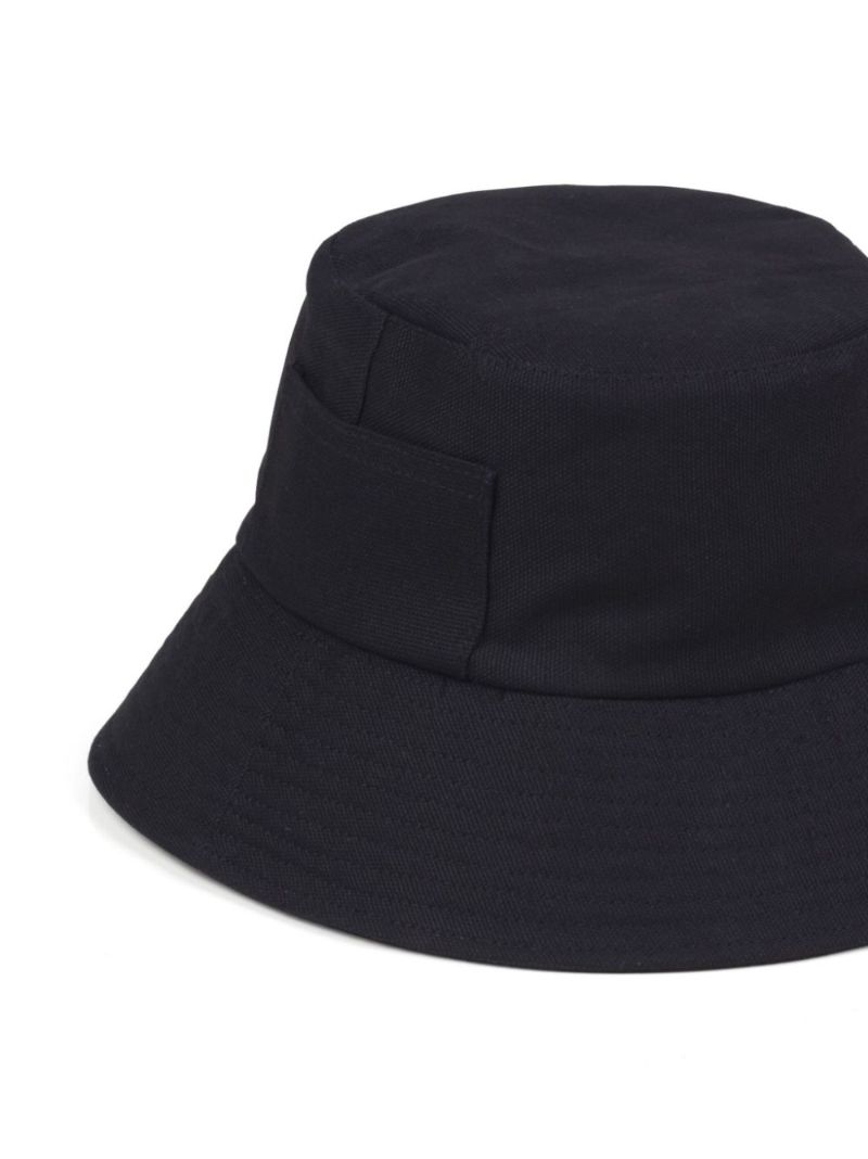 Black Wave Cotton Bucket Hat