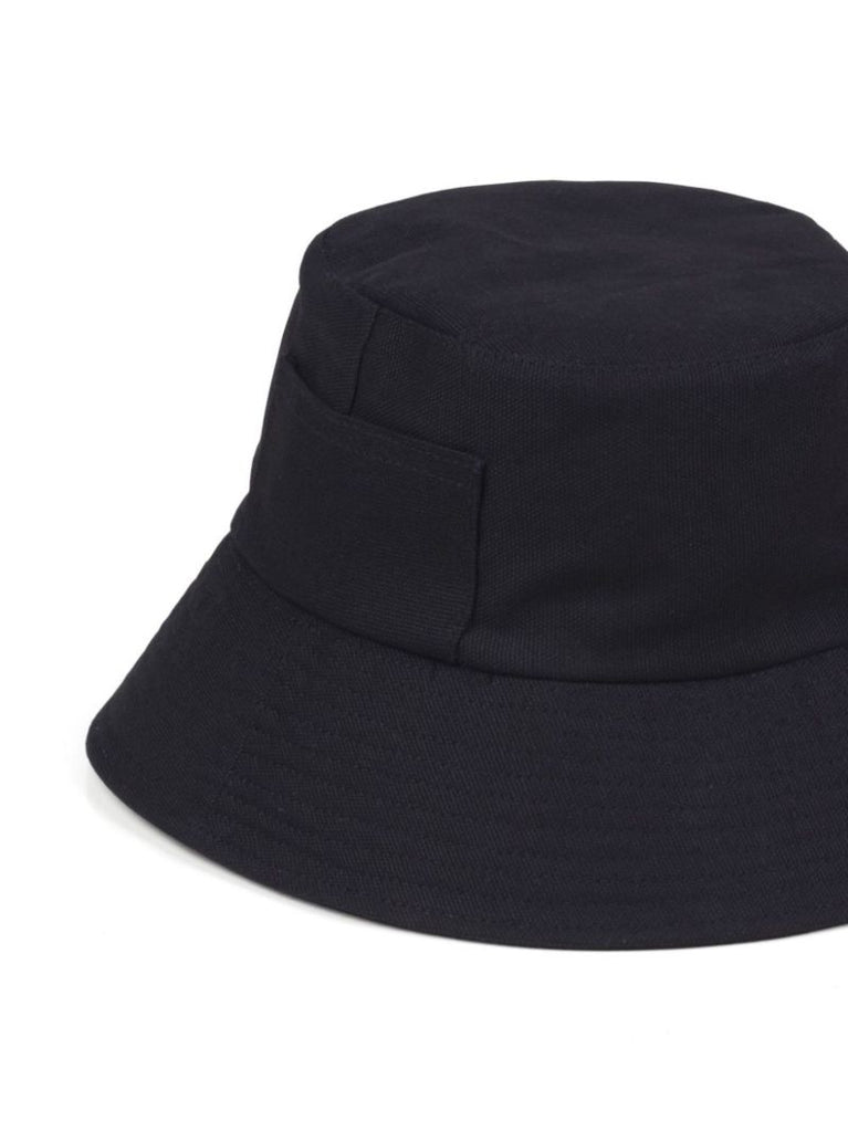 Black Wave Cotton Bucket Hat