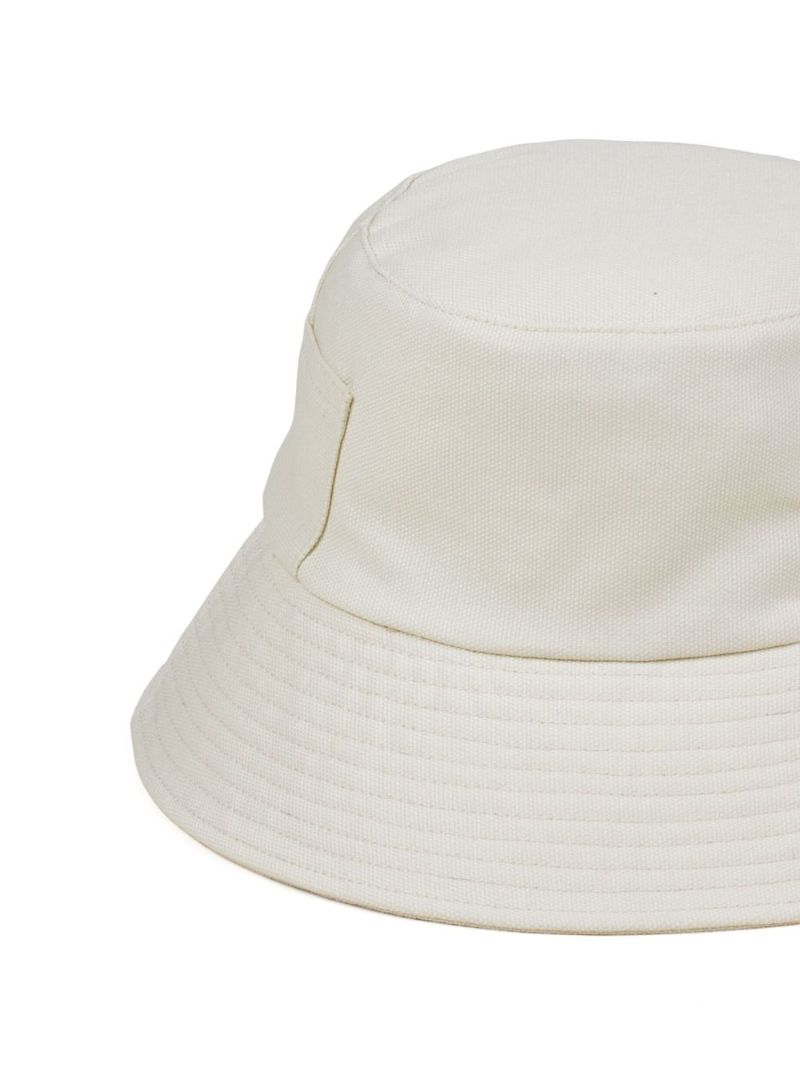 Neutral Wave Cotton Canvas Bucket Hat
