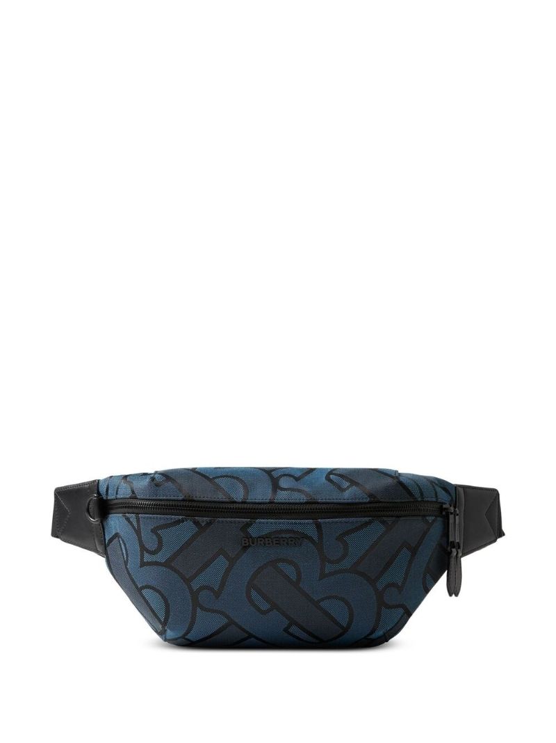 Blue Sonny Monogram-jacquard Belt Bag