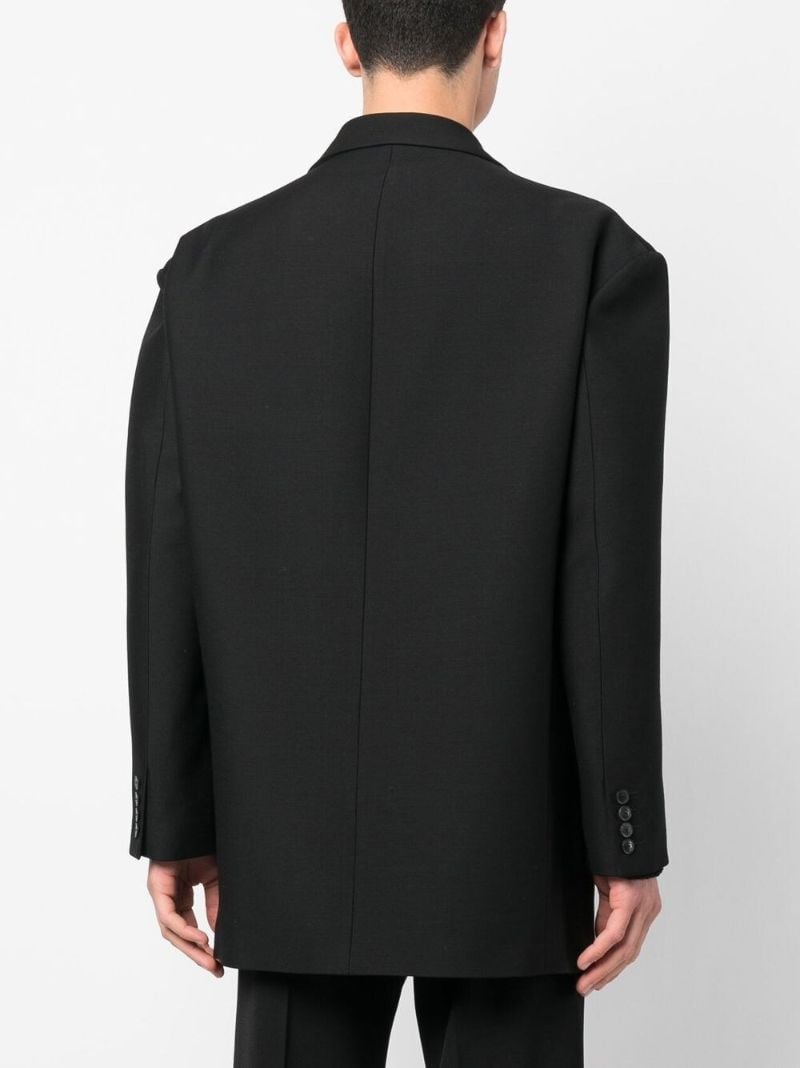 Black Double-breasted Blazer