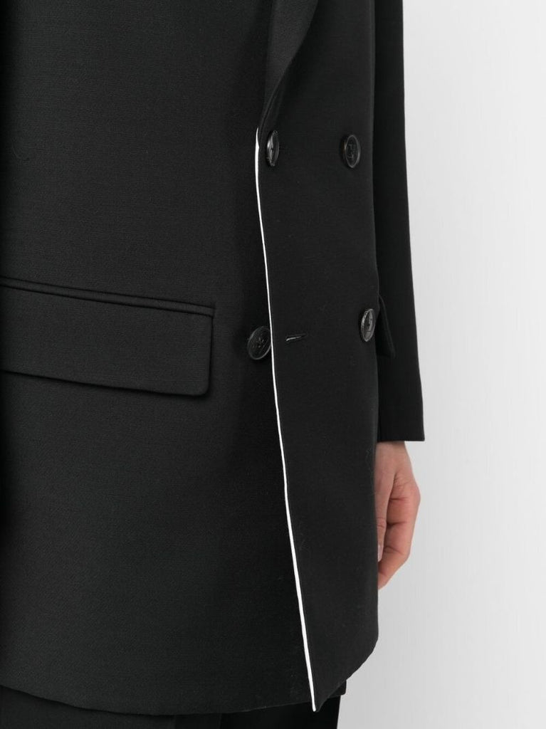Black Double-breasted Blazer