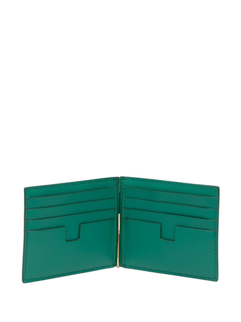Green Logo Print Cardholder