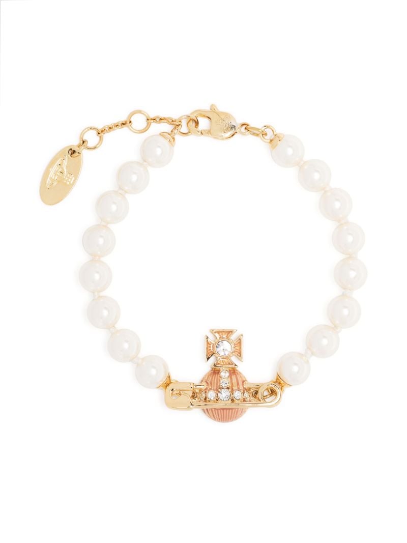 Gold Kitty Pearl Bracelet