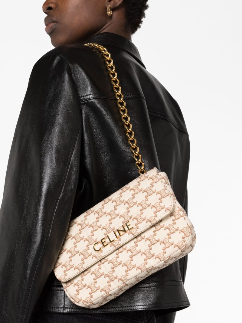 Neutral Triomphe-print Shoulder Bag