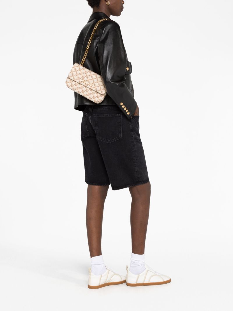 Neutral Triomphe-print Shoulder Bag