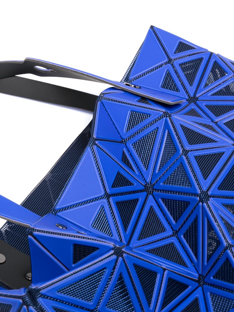 Blue Frame Geometric Pattern Tote Bag