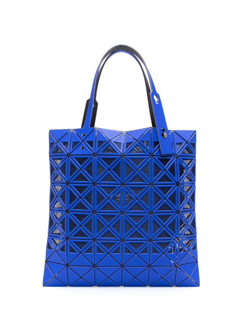 Blue Frame Geometric Pattern Tote Bag