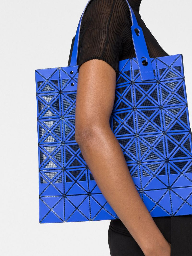 Blue Frame Geometric Pattern Tote Bag