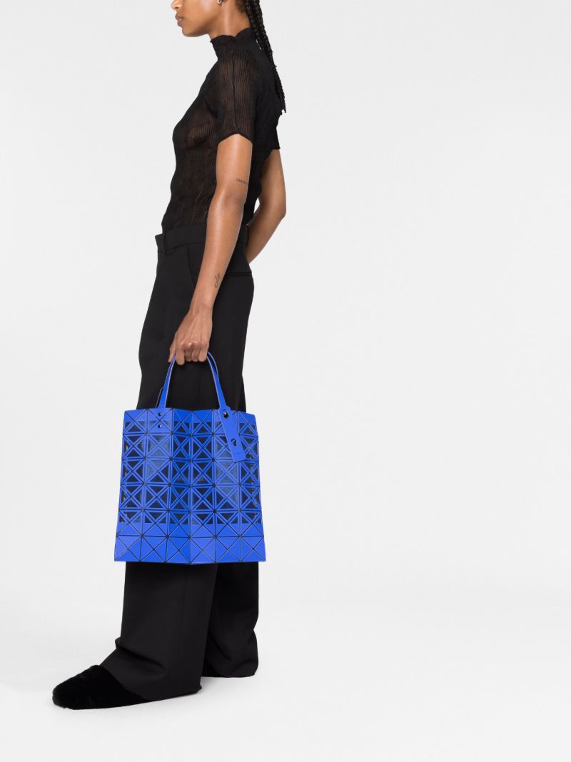 Blue Frame Geometric Pattern Tote Bag