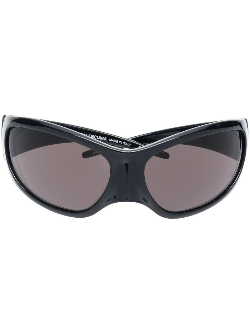 Black Skin Xxl Cat-eye Sunglasses