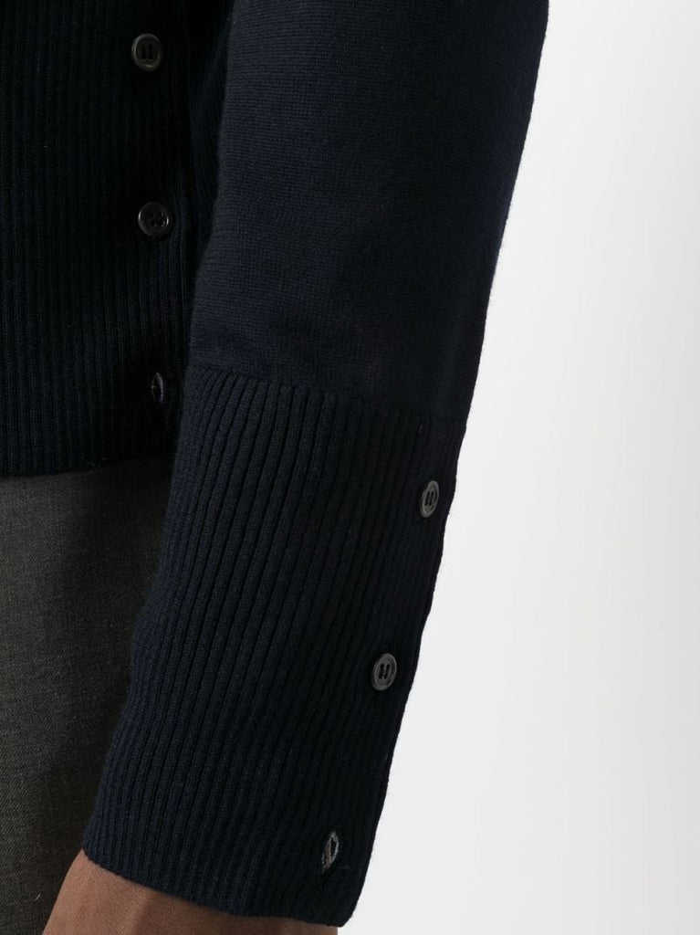 Blue Hector 4-bar Stripe Wool Sweater