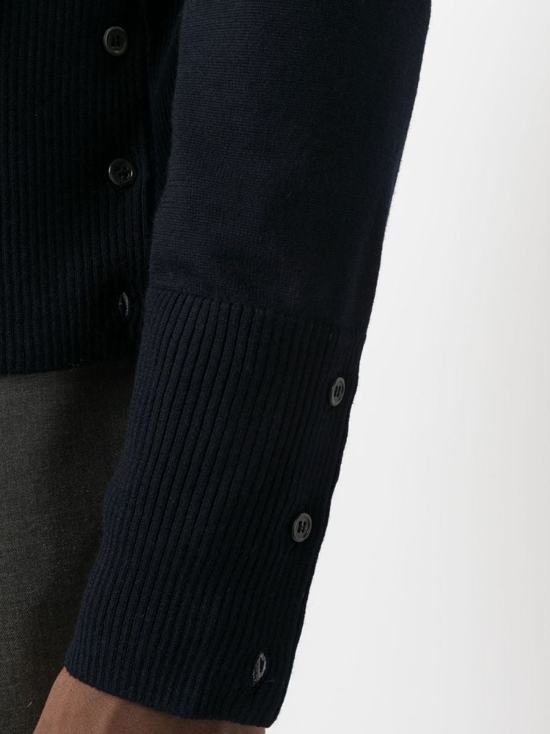 Blue Hector 4-bar Stripe Wool Sweater