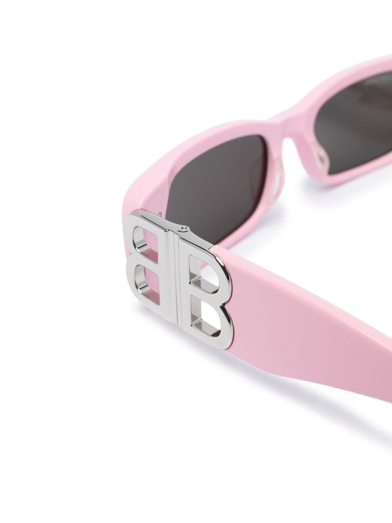 Pink Rectangle Frame Sunglasses