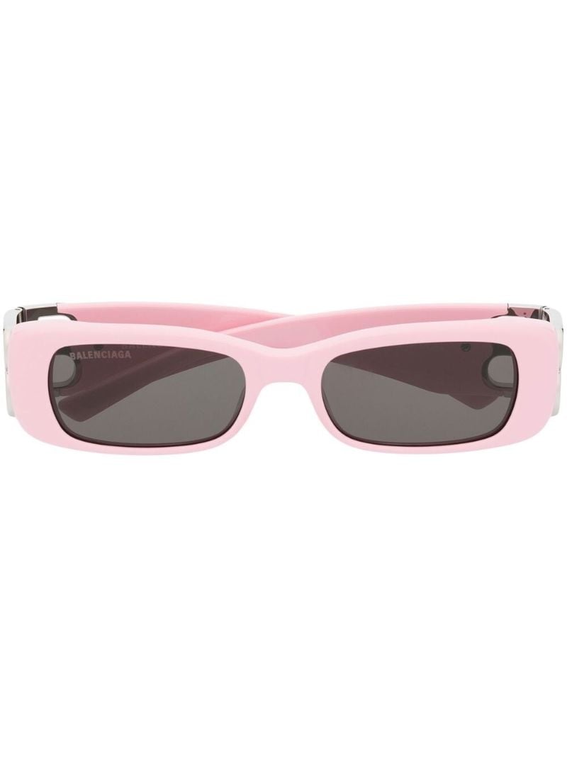Pink Rectangle Frame Sunglasses